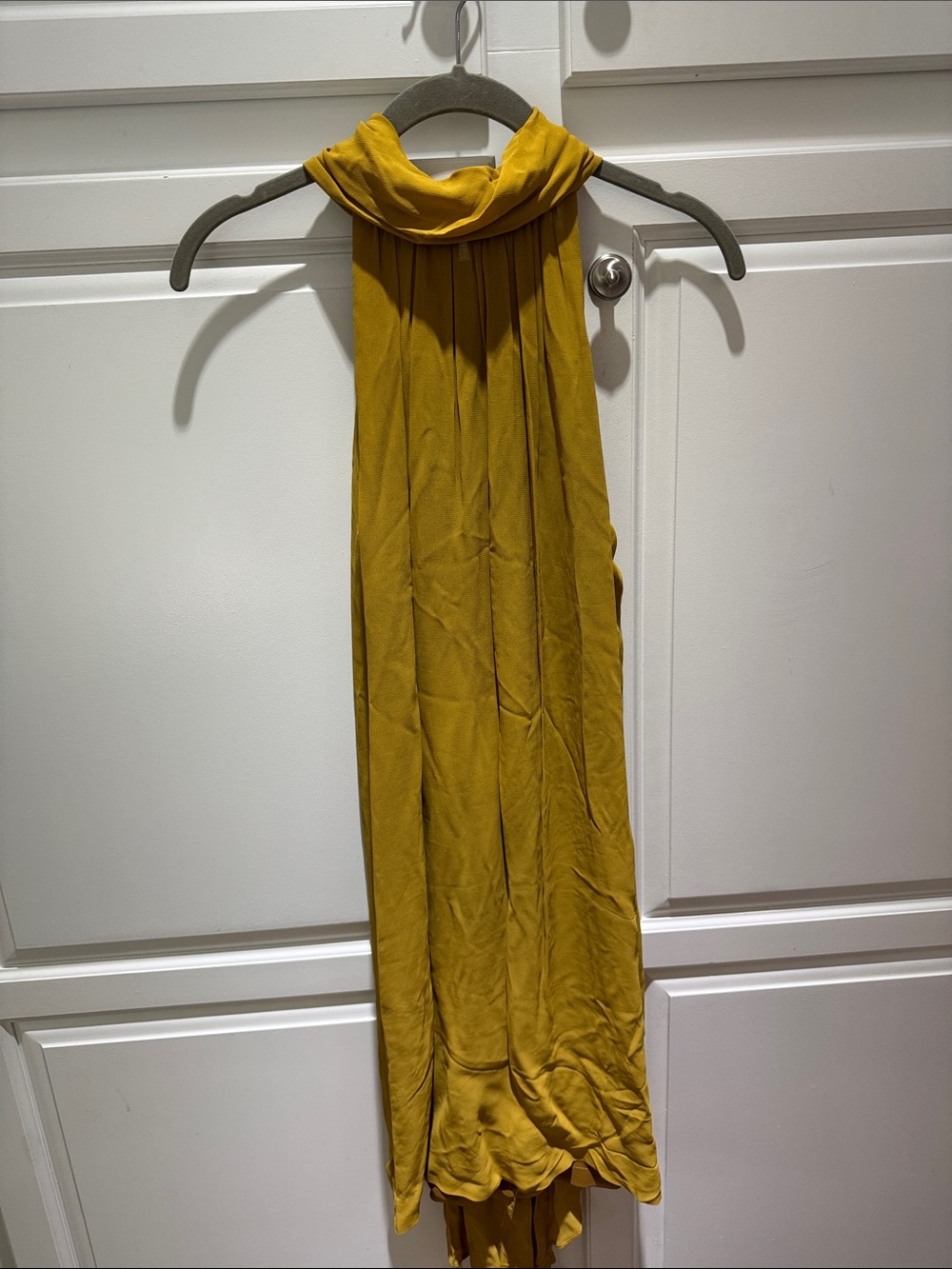 Lightweight Mustard Yellow Women's Scarf Dress